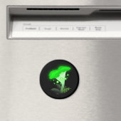 Aimant Imaginaire Chanterelle Champignon vert brillant (In Situ (Lave-vaisselle))
