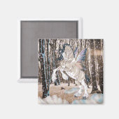 Aimant Imaginaire Clydesdale Horse Fairy (Recto/Verso)