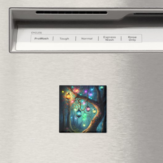 Aimant Imaginaire de forêt enchantée fée magique Pixie Po (In Situ (Lave-vaisselle))