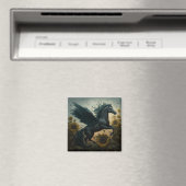 Aimant Imaginaire de tournesol Black Flying Horse (In Situ (Lave-vaisselle))