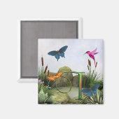 Aimant Imaginaire magnétique monogramme papillon I (Recto/Verso)