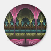 Aimant Imaginaire spécial Motif Abstrait coloré Fractal (Devant)