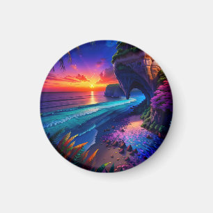 Aimant Imaginaire Tropical Beach Four