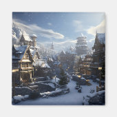 Aimant Imaginaire Winter Town (Devant)