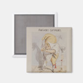 Aimant Imaginaires satiriques, caricature d'Adolphe (Recto/Verso)