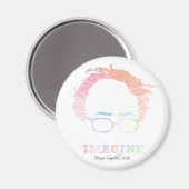 Aimant Imagine Bernie Sanders 2016 - aquarelles (Recto/Verso)