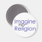 Aimant Imaginez pas de religion (Recto/Verso)