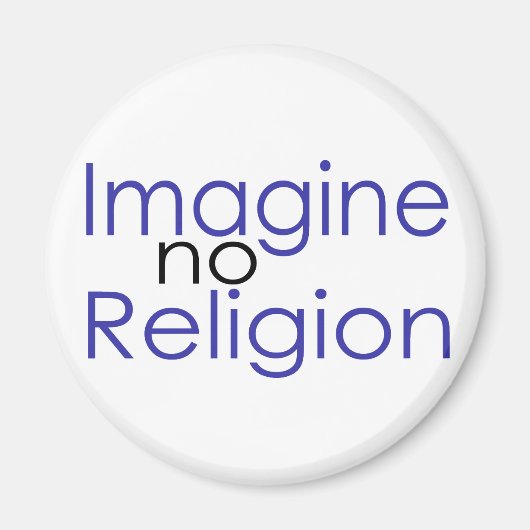Aimant Imaginez pas de religion (Devant)