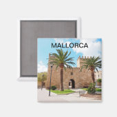 Aimant imán ciudad fortificada de Alcudia en Mallorca (Recto/Verso)