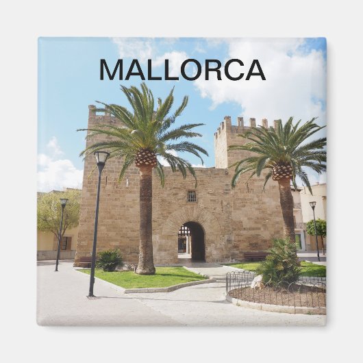 Aimant imán ciudad fortificada de Alcudia en Mallorca (Devant)