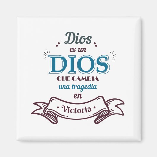Aimant Imán Cuadrado Decorativo (Devant)