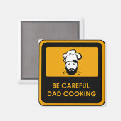 AIMANT IMAN PARA NEVERA PAPA COCINANDO (Recto/Verso)