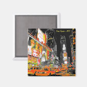 Aimant Imán Times Carré NYC (Recto/Verso)