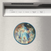 Aimant Immaculée Vierge Marie Anges Bébé Jésus (In Situ (Lave-vaisselle))