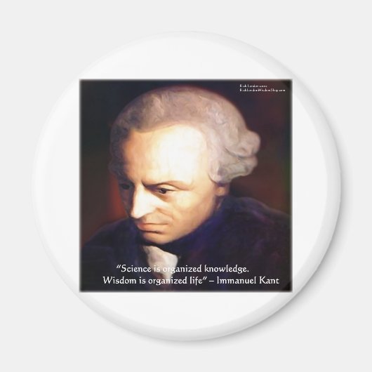 Aimant Immanuel Kant Citation Science Vs Connaissance Cad (Devant)