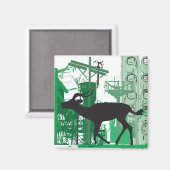 Aimant Impala Abstrait (Recto/Verso)