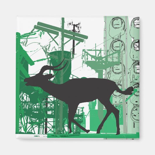 Aimant Impala Abstrait (Devant)