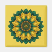 Aimant Imperial Solar Flower Mandala Luxury Keychain (Devant)
