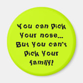 Aimant Impossible de choisir votre famille (Devant)