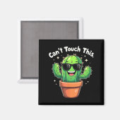 Aimant Impossible de toucher ce Cool Cactus (Recto/Verso)