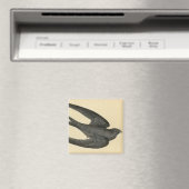 Aimant Impression antique d'un Swift (In Situ (Lave-vaisselle))