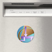 Aimant Impression art numérique "Diagramme de circuit" (In Situ (Lave-vaisselle))