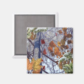 Aimant Impression Camion de la première forêt d'hiver de  (Recto/Verso)