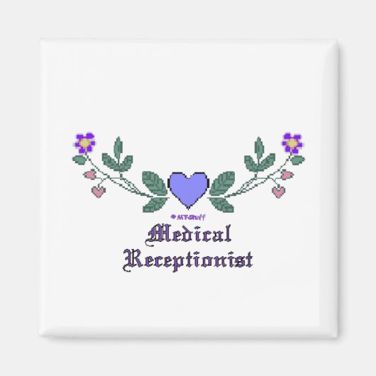 Aimant Impression CS réceptionniste Médicale (Devant)