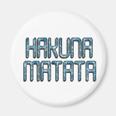 Aimant Impression d'art 3D Hakuna Matata (Devant)