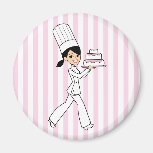 Aimant Impression de chef fille (Devant)