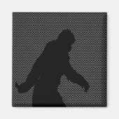 Aimant Impression de fibre de carbone de charbon de bois (Devant)