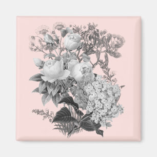 Aimant Impression de fleurs vintage