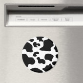 Aimant Impression de vache noire et blanche (In Situ (Lave-vaisselle))