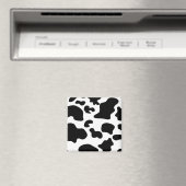 Aimant Impression de vache noire et blanche (In Situ (Lave-vaisselle))