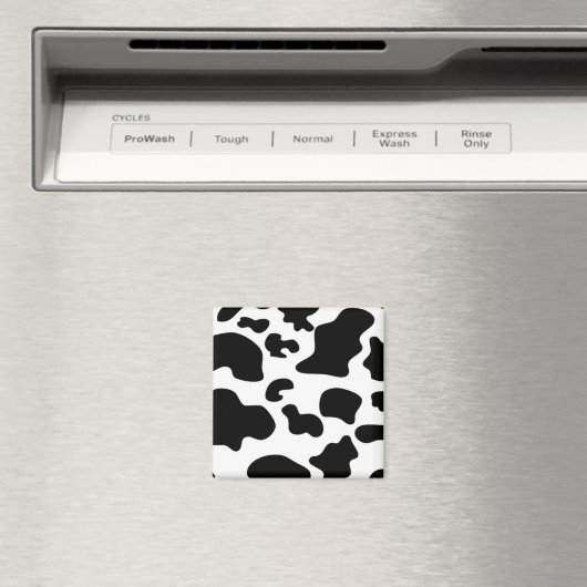 Aimant Impression de vache noire et blanche (In Situ (Lave-vaisselle))