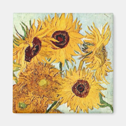 Aimant Impression des tournesols (Devant)