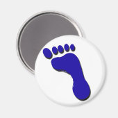 Aimant Impression du pied de l'enfant (Recto/Verso)