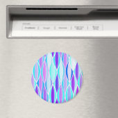 Aimant Impression du ruban du milieu du siècle - violet e (In Situ (Lave-vaisselle))