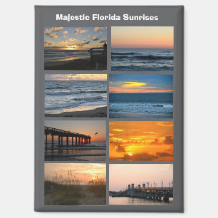 Aimant Impression Lever du soleil Floride, Affiche de val