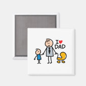 Aimant Impression Love Daddy (Recto/Verso)