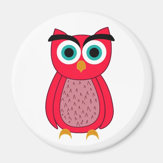 Aimant Impression photo de hibou (Devant)