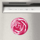 Aimant Impression rose en satin rose (In Situ (Lave-vaisselle))