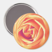 Aimant Impression rose orange doux (Recto/Verso)