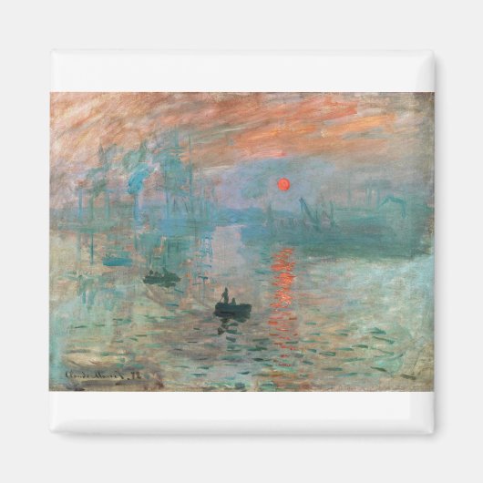 Aimant Impression, Sunrise 1872 Claude Monet (Devant)