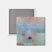 Aimant Impression, Sunrise, Claude Monet, 1872 (Recto/Verso)