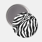 Aimant Impression Zèbre noir et blanc (Recto/Verso)