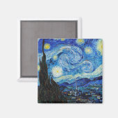 Aimant Impressionnisme Vincent Van Gogh Starry Starry Nui (Recto/Verso)