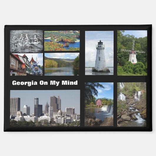 Aimant Impressions of Georgia USA (Recto)