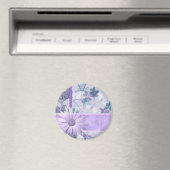 Aimant imprimé de fleurs violettes (In Situ (Lave-vaisselle))