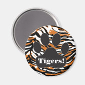 Aimant Imprimé de tigre (Recto/Verso)